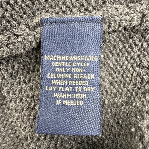 Polo Ralph Lauren Men's Pullover Sweater Old Money, 1/4 Zip 100% Cotton, Gray, M - Picture 6 of 10